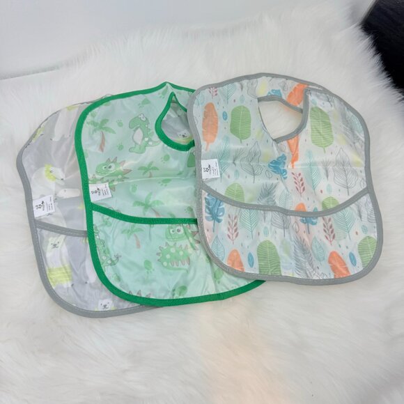 New 6pack Super Light Weight Baby Bib,Waterproof For 5-36 months - Picture 2 of 10